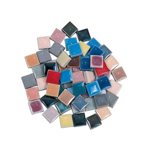 Inkinjection Sax Porcelain Special Bulk Mosaic Tile; 0.375 in.; Assorted Color; 5 lbs Bag - Pack of 2650 IN1204164
